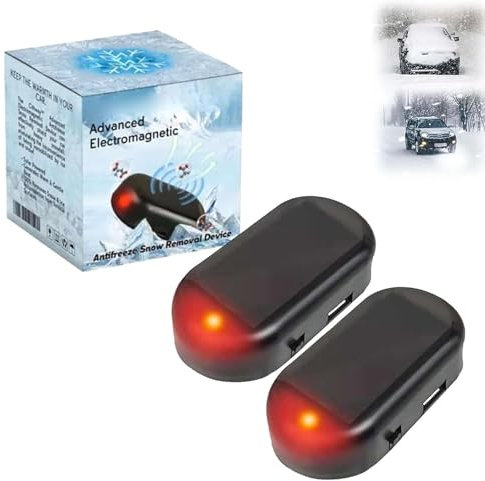 CHENRI 2PCS Dispositif antigel et de déneigement à Ondes électromagnétiques, Chauffages Cinétiques Moléculaires pour Dégivrage Voiture Pare Brise, Dégivreur Solaire pour Voiture