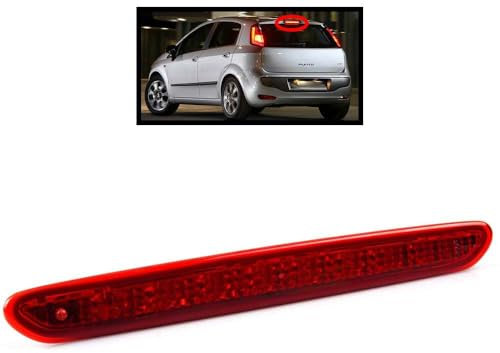 INLY Led Zusatzbremsleuchte 3. Bremsleuchte Dritte Bremslicht Stoplampe Rot kompatibel mit Grande Punto (2005-2012) Punto Evo (2008-2012) Punto (2012-2018) 2122000407 51974522 51722247