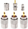 YIXISI 3 PCS UHF/PL-259 Male Solder Coax Connector with Reducer, Teflon Material 50ohm Low Loss RF Adapter for RG8x, RG8, RG59, LMR-400, RG-213 Coaxial Cable, Compatiable with CB Ham Radio Antenna