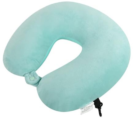 ACMEDE Nackenkissen mit Mikroperlen, Nackenhörnchen Reisekissen Nackenstützkissen orthopädisches Kissen Nackenrolle für Reise mit Flugzeug und Auto und andere Reisen