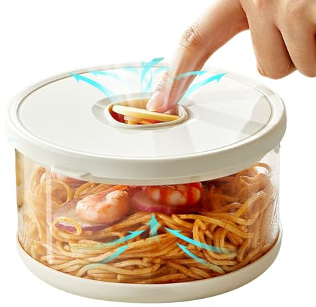 Flkiglm Salatbehälter, Dichtes Glasschüssel für Salate, dichter Glasbehälter mit Deckel für Kühlschrank Küche Restaurant Dessert zum Mitnehmen