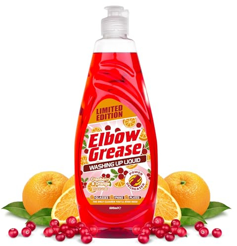 Elbow Grease Washing Up Liquid (Cranberry & Orange, 600ml)