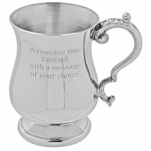 English Pewter Company Half Pint Georgian Pewter Tankard. Personalised with Free Engraving [HP009]