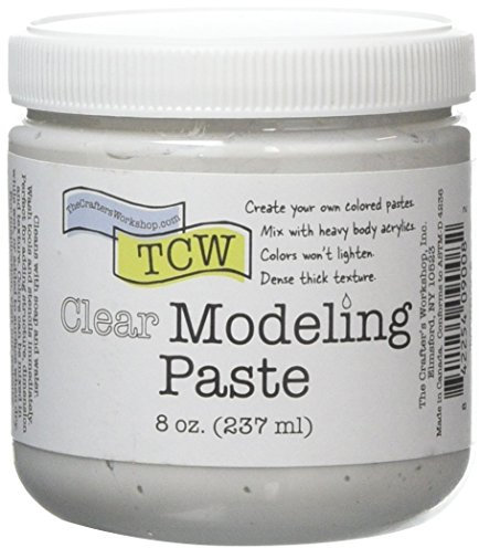 The Crafters Workshop Clear Modeling Paste 8 oz, Synthetic Material, 7.3 x 7.3 x 8 cm