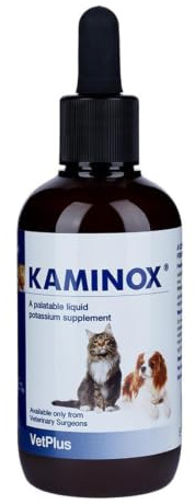 VetPlus KAMINOX Liquid Potassium Supplement for Dogs and Cats | 60ml Bottle