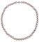 Leslii Damen-Kette Classic braunes Perlen-Collier Zuchtperlen-Kette 44cm mit Magnet-Verschluss Braun