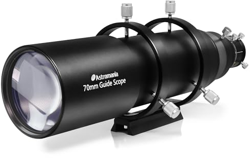 Astromania Verbessertes Führungsrohr, 70 mm FMC mit doppeltem spiralförmigen Fokussierer, Deluxe-Finder-Leitungs-Set, kompatibel mit 1,25-Zoll-Okular für Astronomie-Teleskop und automatische