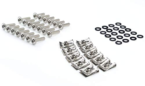 Sego Schrauben für BMW Verkleidung Torx Clipse Klemmen in Edelstahl M5x16mm
