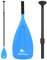 Abahub SUP Paddel 3teilig Stand Up Teleskoppaddel 173-213cm Aluminium mit PU Beschichtung für SUP Board Surfboard Bootfahren Kanusport, Kunststoff-Nylonblatt in Schwarz/Blau/Grün/Orange/Gelb/Türkis
