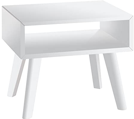 Hasena Trento Nachttisch Jaca Buche weiß deckend lackiert