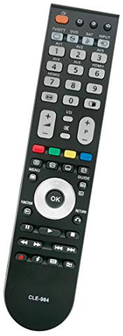 ALLIMITY CLE-984 Reemplazo de Mando a Distancia para Hitachi Plasma TV L32HP01U L37A01A L37V01EA L37V01UA L37VP01E L37VR1U P42TP01E P42TP01U P50T01E P50T01U P50TP01E L32H01EA L32H01U L32HR01U