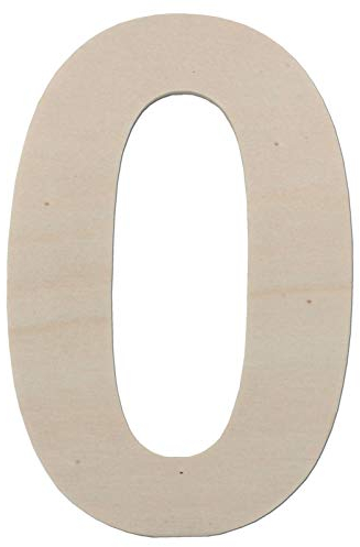Zahlen aus Holz - Stil und Größe wählbar - bis 80 cm Höhe wählbar (30 cm, 0)