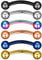Longbeauty 6 Stück Piercing Banane Set 1.2mm Edelstahl Kugel Augenbrauen Eskimo Rook Septum Helix Lippe Nase Ohr Bananenstecker Curved Barbell Piercing Schmuck 8mm Länge
