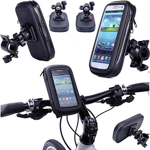 Water Resistant Bicycle/Bike/Motorbike Mobile Phone Holder for Samsung Galaxy S21FE, S20FE,S10+ Note 9 Also A Series A22 A21s A52 A51