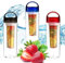 Aspect 800ML Fruit Fuzer Infuser Water Bottle | Sports Juice Maker | Flip Lid Lemon Juice Make Bottle | Plastic Drinks Leak Proof Lid Infuser Water Bottle at Home, Travel, Gym | Assorted Colour