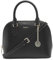 DKNY Damen Bryant Dome Satchel Ranzen, Schwarz/Goldfarben