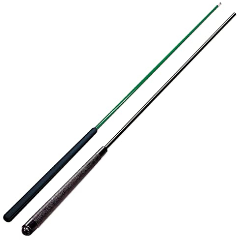 Sportime Fiberglas-Queue | 140 cm Billardqueue aus Glasfaser + Kunststoffgriff | Einteilig, 12 mm Spitze, 580 g, Grün o. Schwarz | Langlebig, bruchsicher, strapazierfähig