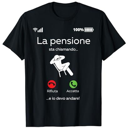 Pensione gadget regalo pensionato scherzo uomo Maglietta