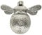 Front Door Knocker - Solid Brass Bumble Bee - Chrome Finish - UK Company