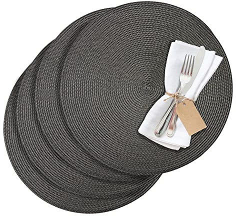 Westmark, Tischset/Platzset, CIRCLE, anthrazit, Set 4tlg, abwischbar, Synthetik, Ø 38 cm, Saleen Edition, 01211086154