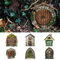 Suitedget 6 Pièces Dimensionnel Porte Elfe Miniature De Jardin De Fée Porte Deco Miniature De Maison De Fée, Porte De Maison Miniature pour Enfants, Accessoires De Décoration Extérieure De Jardin