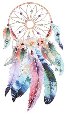 Dream Catcher Feder zarte Eisen auf Kleidung Patches Applikationen Wärmeübertragung Aufkleber für DIY Kleidung Jeans Taschen Dekoration umweltfreundlich und praktisch