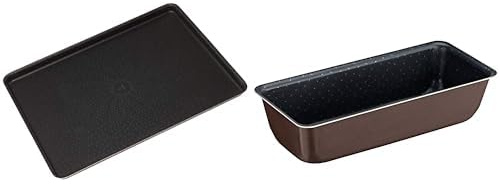 Tefal Perfectbake Plaque A Pâtisserie 38x28 cm Aluminium 100% Recyclé J5547002, fabriqué en France & Perfectbake Moule A Cake 28cm Aluminium 100% Recyclé J5547302, fabriqué en France