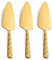 FULLYWARE Lot de 3 spatules à tarte en acier inoxydable de 23,9 cm, passent au lave-vaisselle Doré