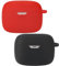 Akancy Compatibile con JBL Tune BEAM, [Supporta la Ricarica Wireless] [Custodia Antiurto] Custodia protettiva in silicone per cuffie (black red)