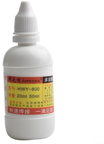 50 ml Edelstahl-Flussmittel-Lötpaste, Lötflussmittel, Flüssiglöt, Schnellschweißen, zum Schweißen von verzinktem Edelstahlblech, Kupfer, Eisen