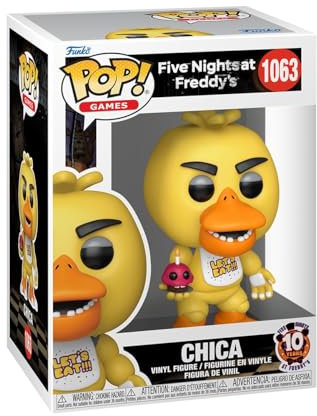 Funko Pop! Games: Five Night's at Freddy's - Chica The Chicken - Five Nights at Freddy's - Vinyl-Sammelfigur - Geschenkidee - Offizielle Handelswaren - Spielzeug Für Kinder und Erwachsene