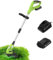 2024 Kalamotti tagliaerba a batteria, tagliaerba da giardino 20V, tagliaerba leggero, larghezza di taglio 26 cm con batteria e caricabatteria inclusi