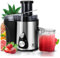 SUPERLEX Spremiagrumi centrifuga elettrico per frutta e verdura, 600 W Juicer Machine 2 velocità, potente spremiagrumi, spremiagrumi fresco con apertura larga 3 pollici, facile da pulire