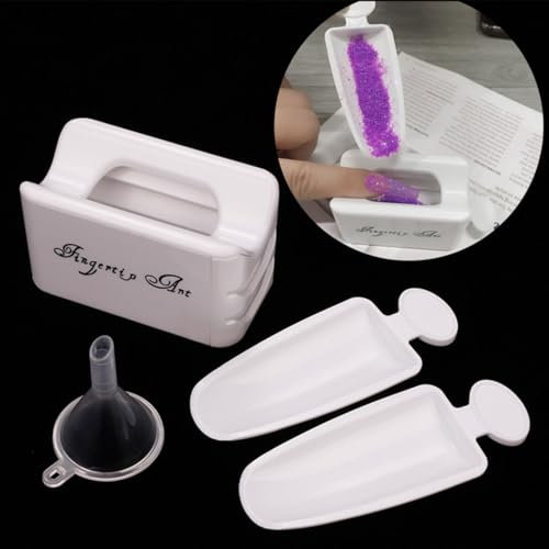 GZSYY Nagel Dip Eintauchen Pulver Recycling Tablett System Dipping Powder Nails Set Starter Kit Französischer Nagel Tauchen Behälter