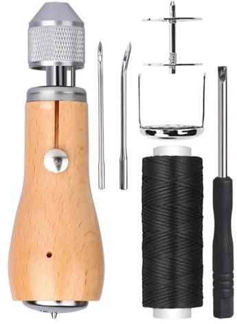 CHICHIYANG Professionelles Reparatur-Stichwerkzeug, Nähahle, Nadel-Reparaturwerkzeug-Set für Leder, Segel, Leinwand