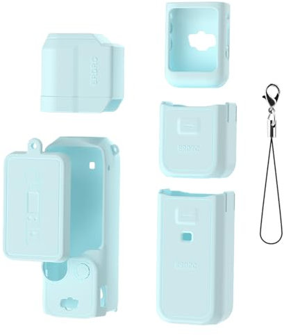 Silicone Protective Case Cover For DJI OSMO POCKET 3, Protective Cover Handheld Gimbal Action Camera Accessories (Set 2 blue)