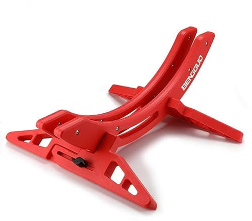 Ayolofei Fahrrad Bodenständer, Universeller Verstellbare Fahrradständer Parkständer für MTB, City, Rennräder für Alle 30–80mm Breiten Fahrradreifen (Rot)