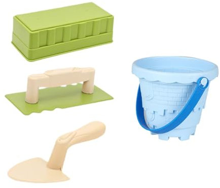 Perfeclan 4-teiliges Sandburgenbau-Set, Schneeziegel-Hersteller, Schneemann-Set, Strandburg-Werkzeuge, Strandspielzeug-Set, Sandspielzeug-Set für Kinder,