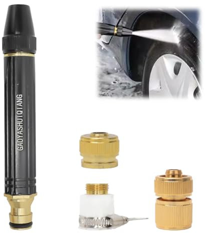 Yuragim Gardena - Buse haute pression pour raccord de tuyau d'arrosage, douchette de jardin, débit d'eau réglable, pistolet pulvérisateur pour lavage de voiture, douche d'animaux domestiques, arrosage