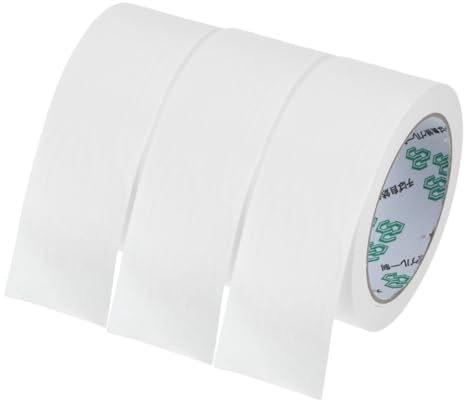 Homoyoyo 3Rolls Writable White Paper Tape Heavy Duty Packing Tape for Shipping and Moving Self Adhesive Mailing Tape for Packages
