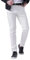 Hose Herren Leder Slim Fit Stretch Lederhose Gerade Geschnitten Taillengurt Reithose mit Taschen Freizeit Einfarbig Cargohose Fashion Weiche Arbeitshosen Straffende Bequeme Freizeithose Weiß 3XL