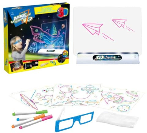 Tablette à dessin LED - Magic Light Board, tablette d'écriture 3D | Tableau de suivi fluorescent, tablette d'art pour , étudiants, artistes, dessin, pratique d'orthographe, outil