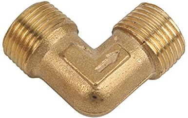 Fockety Coude de Connexion de Clapet Anti-retour de Pompe en Laiton à Haute efficacité pour Raccords de Compresseur D'air, Joint de Tuyau à Angle Droit avec Filetage G3/8 Précis, Large applicabilité