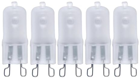 TYKGSQIP G9 Halogenlampe für Öfen und Mikrowellen, hitzebeständig bis zu 300°, mattiertes Glas dimmbar (mattes Glas 50 PC/110V 60W)