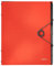 Leitz 45691020 Solid Ordnungsmappe PP A4, 6 Fächer, hellrot