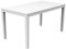 Mojawo Bistrotisch Kunststoff 138x80x72cm Weiß rechteckig Balkontisch Gartentisch Terrassentisch