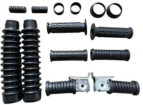 Gummiteile Set (14-teilig) Griffe + Faltenbalg + Fußrastengummi für Simson S51 S70 S53