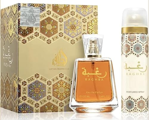 Parfüm Set Raghba Lattafa Eau de Parfum 100ML + Deodorant 25ML