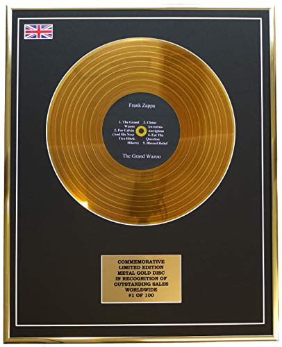 Frank Zappa – The Grand Wazoo Metall-Gold-Schallplatten-Display