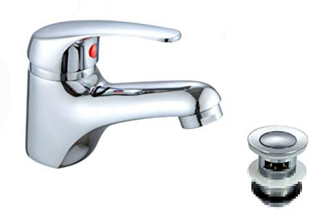 Modern Bath Bathtub Bathroom Tap Wash Basin Sink Mono Mixer Kitchen Taps Free Waste Modern Chrome Brass Single Lever Cloakroom Tap